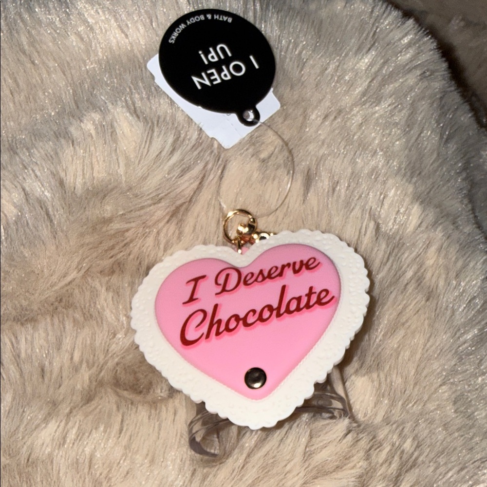 Bath & Body Works Pink Heart Keychain